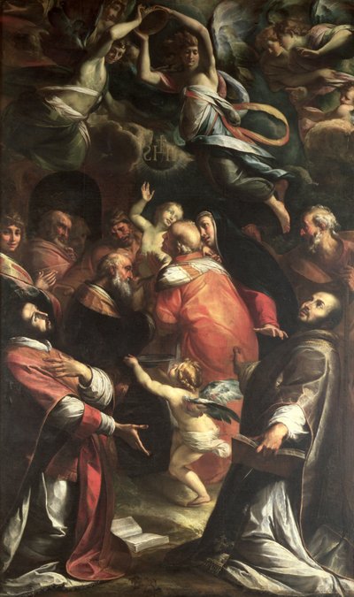 Beschneidung Christi mit St. Ignatius von Loyola und St. Franz Xaver von Giulio Cesare Procaccini